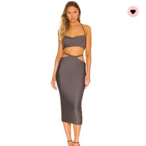 Worn once! Superdown skirt set size small